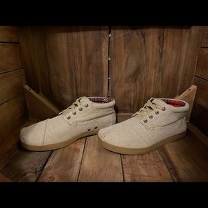 Toms Natural Burlap Boots